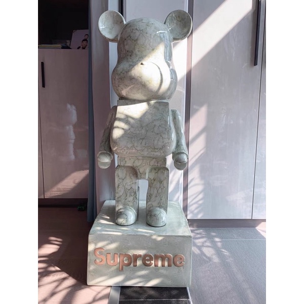 Tượng Bearbrick 1000% BE@RBRICK 50 cm loang màu tượng gấu trang trí màu