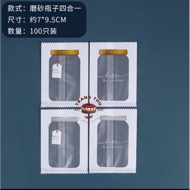 Túi đựng bánh qui 7x10cm