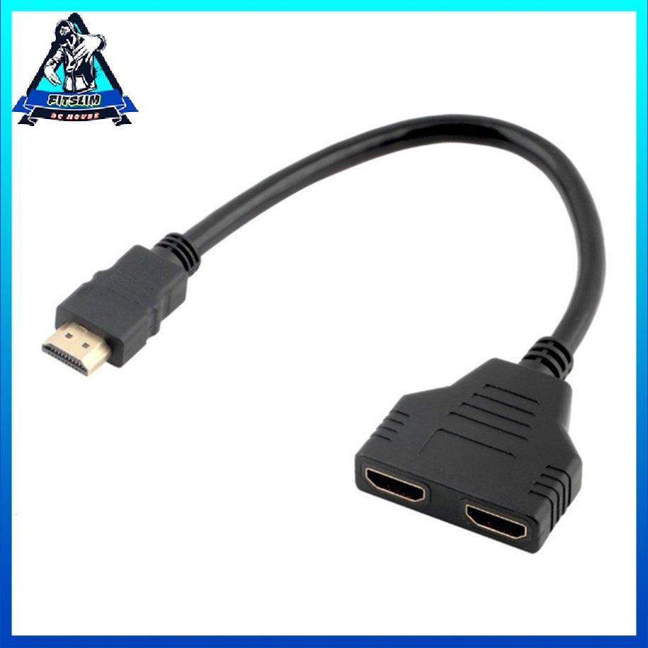Bộ chuyển đổi tương thích HDMI 1.4B Bộ chia HDMI Cáp 1 trong 2 đầu ra tương thích [8/6]