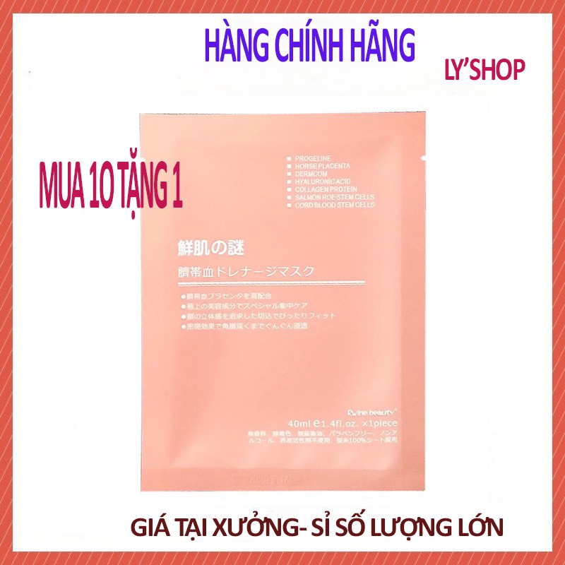 [SỈ] MẶT NẠ NHAU THAI CỪU Mặt Nạ Tế Bào Gốc Nhau Thai Cừu Cuống Rốn ,mặt nạ giấy, Mặt Nạ cấp ẩm  LY'SHOP A1