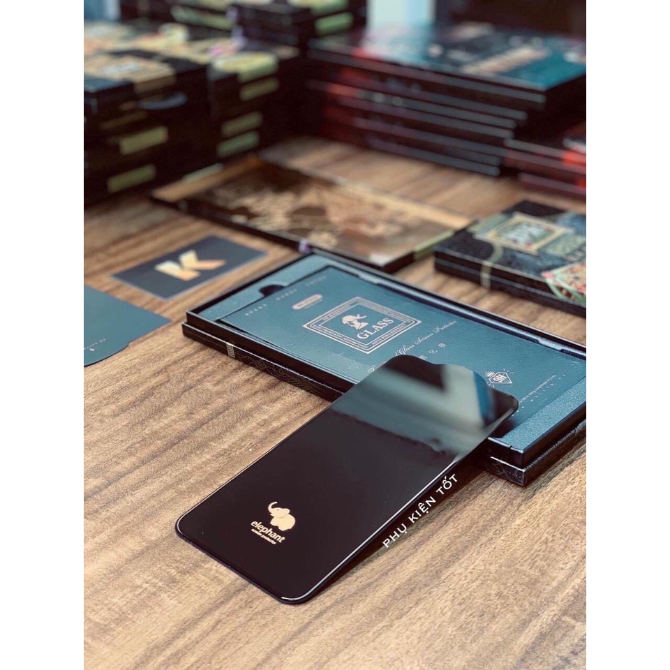 Cường lực iphone 13 Pro max Xr 7 8 Plus X Xsmax 11 Promax 12 Promax bóng WK 6D con voi hạn chế vân tay iphone
