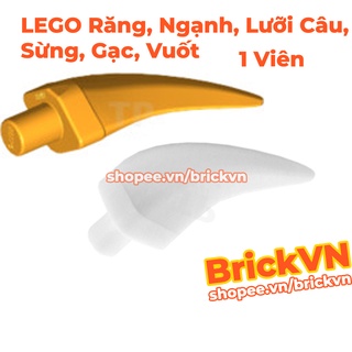 [1 Cái] Phụ Kiện LEGO Răng, Ngạnh, Lưỡi Câu, Sừng, Gạc, Vuốt ID 87747