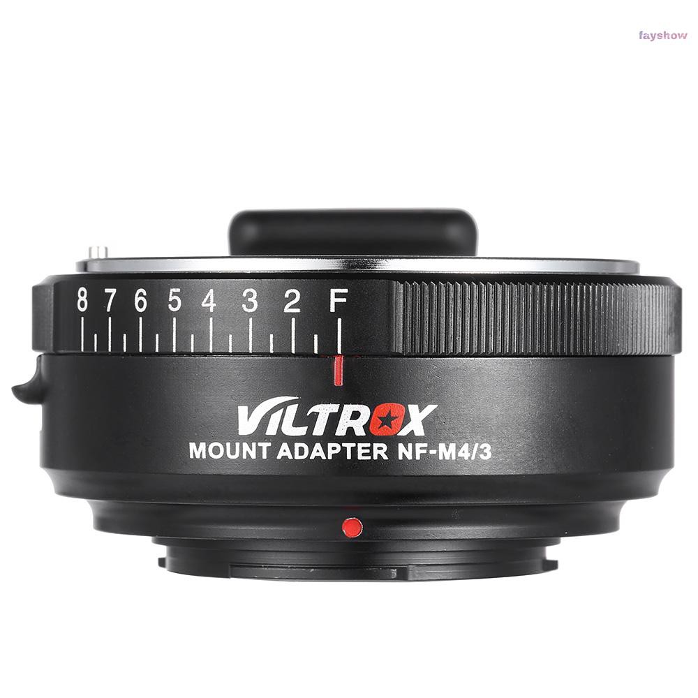 Ngàm Chuyển Ống Kính Viltrox Nf-M4 / 3 Cho Ống Kính Máy Ảnh Nikon G / F / Ai / S / D Type Sang M4 / 3