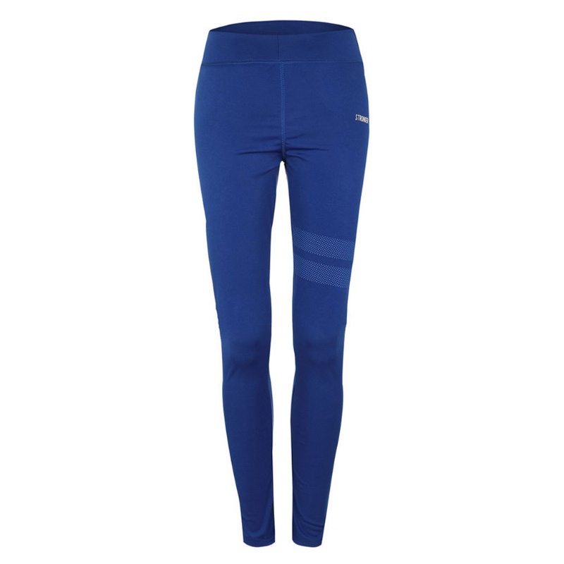 Quần legging thể thao họa tiết kẻ sọc co giãn thời trang cho nữ<br />