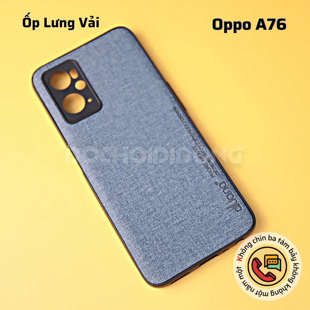 Ốp Lưng Vân Vải Oppo A76