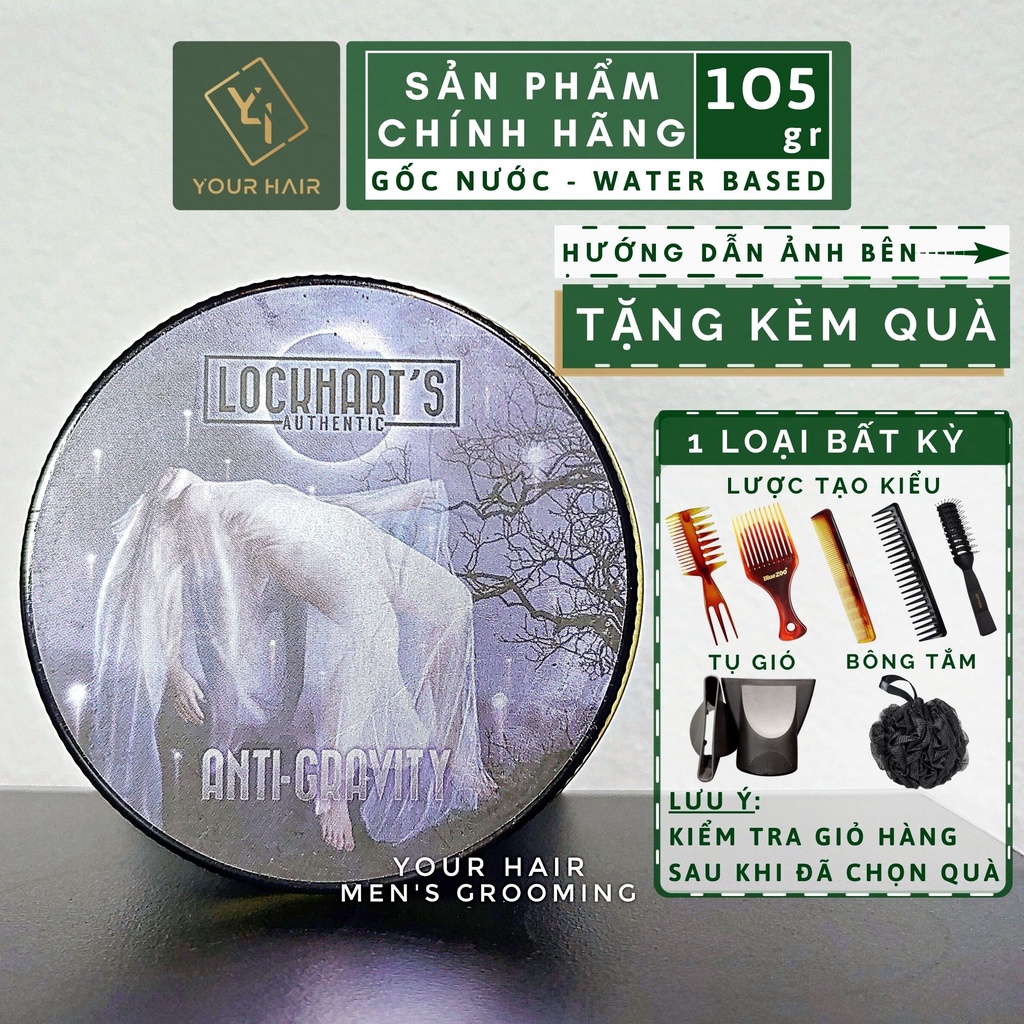 Sáp tạo kiểu Lockhart's X Mike Hrubovak Coven Anti-Gravity Matte Paste - 105g | Gốc nước - Water Based