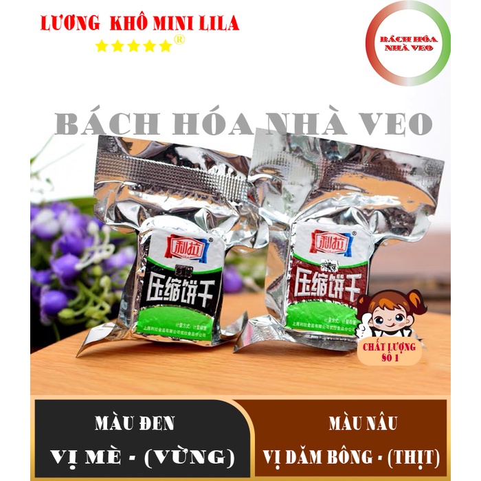 Lương Khô Mini LiLa, Bánh Lương Khô Nhỏ Dinh Dưỡng Cao, Tự Chọn Vị, Hàng Chính Hãng - Date Mới