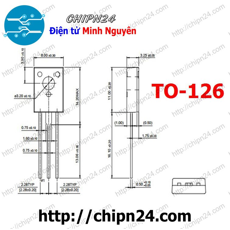 [3 CON] Transistor BD238 TO-126 PNP 2A 80V