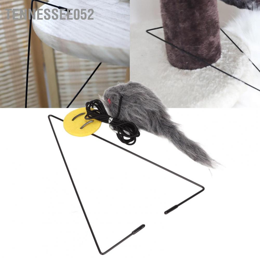 Đồ chơi chuột treo cửa tùy chỉnh có thể thu vào kèm móc hình tam giác cho mèo