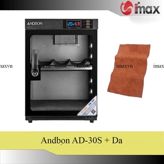 Tủ chống ẩm Andbon AD-30S (30 Lít) - Công nghệ Japan + Tặng da lau len (Da thật)