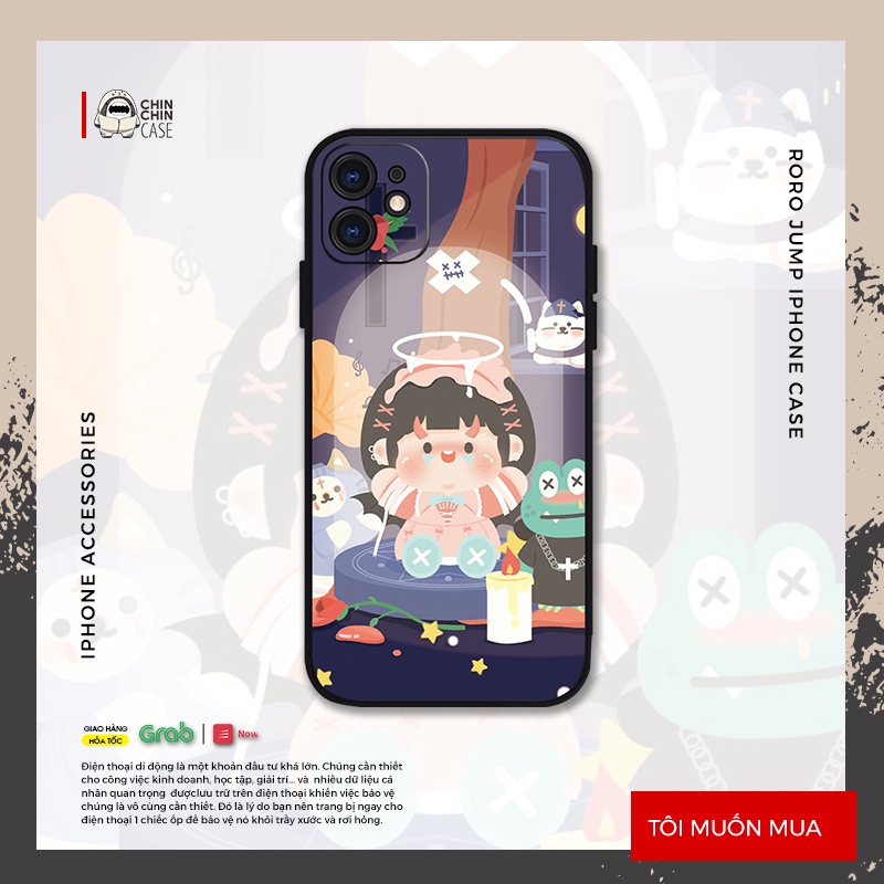 Ốp lưng iPhone Roro Em Bé Áo Đỏ chống sốc cho iPhone 6/6pl/6s/6spl/7/7pl/8/8pl/x/xs/11/12/13/pro/max - Chinchincase