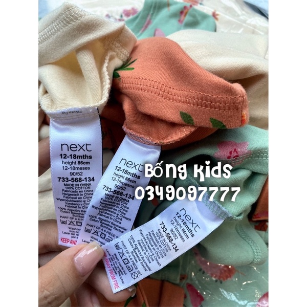 Bộ Thu Bé Gái Hoa Lá Next