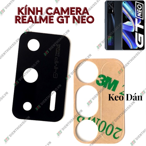 Mặt kính camera realme gt neo có sẵn keo dán