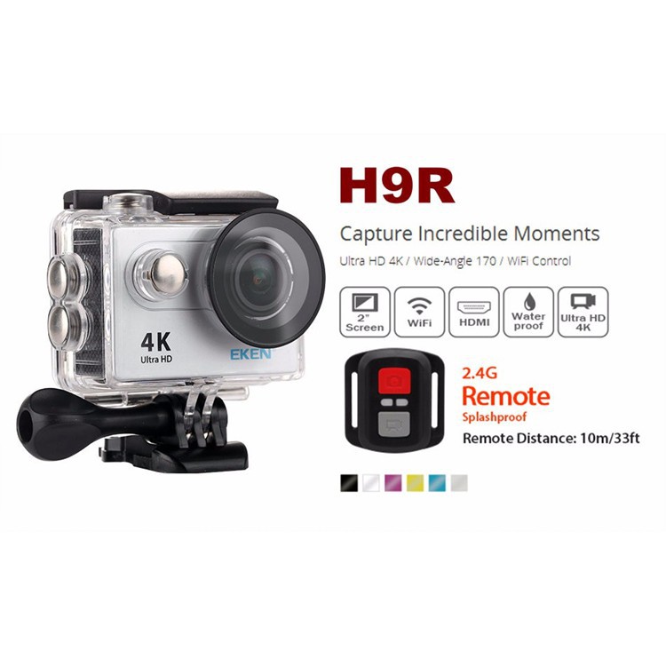 Giá tốt nhất camera hành trình 4k eken h9r, dành cho chơi thể thao, đi phượt, du lịch, dã ngoại. Chống nước