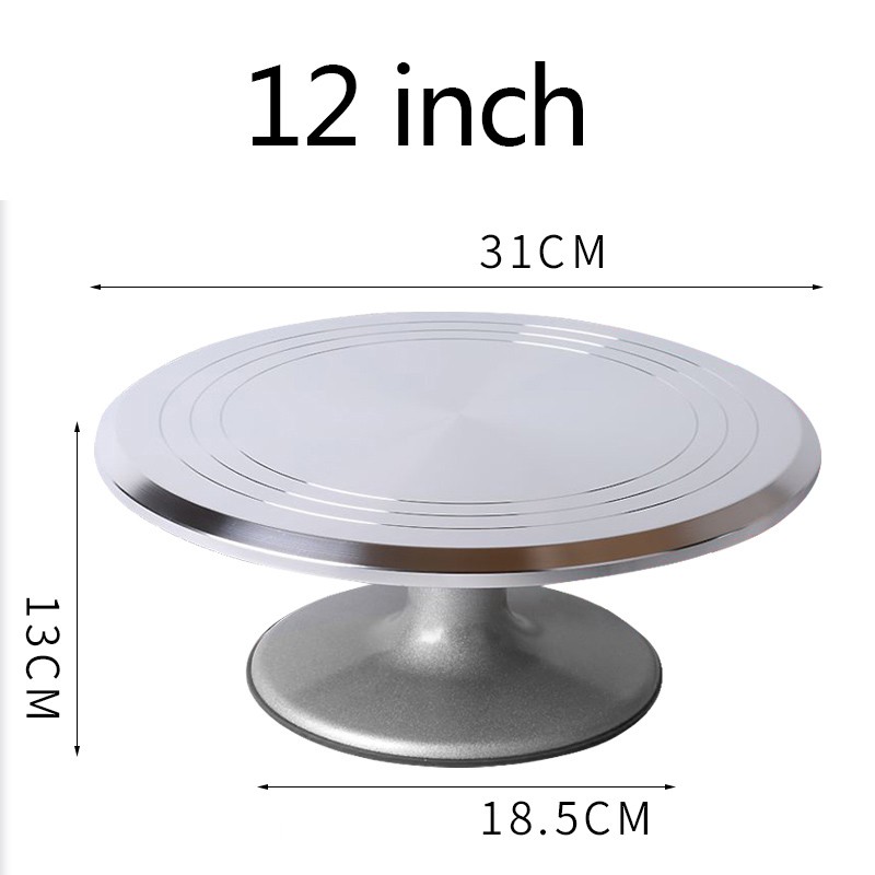 Bàn xoay làm bánh inox 31cm
