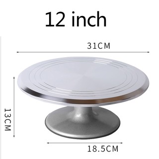 Bàn xoay làm bánh inox 31cm