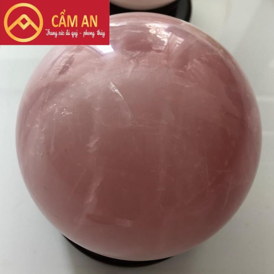 [XẢ KHO CẦU 3Kg] Quả Cầu Phong Thủy T.A Hồng mạng THỔ và HỎA nặng 3 Kg, Đường Kính 13 cm - Phong thủy Cẩm An