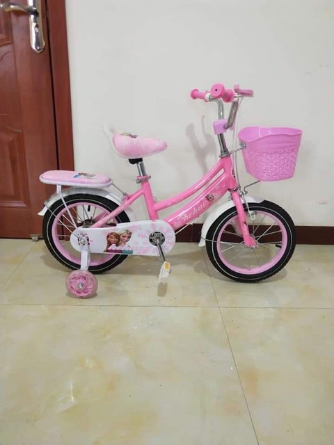 Xe đạp bé gái hình công chúa tay inoc size 12 , 14, 16 inch