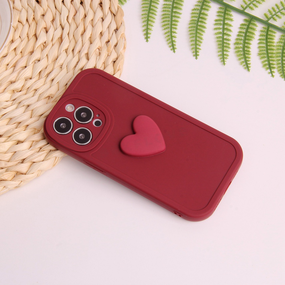 Ốp Điện Thoại Silicon Mềm Chống Sốc Họa Tiết Trái Tim Xinh Xắn Cho iPhone 7 8 Plus 11 12 13 Pro MAX X XR XS MAX SE 2020 2022
