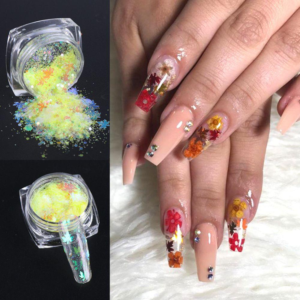 Hộp Kim Tuyến Hình Bướm 3D Trang Trí Móng Tay