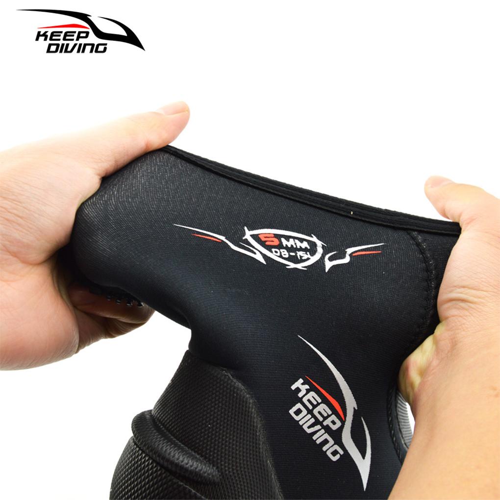 Giày Bốt Lặn Biển Dày 5MM Bằng Cao Su Tổng Hợp Chống Trượt Có Khóa Kéo Bên Hông Cho Nam