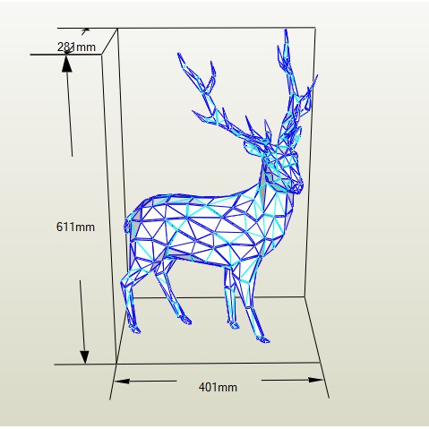 Mô hình giấy Nai Sừng 2