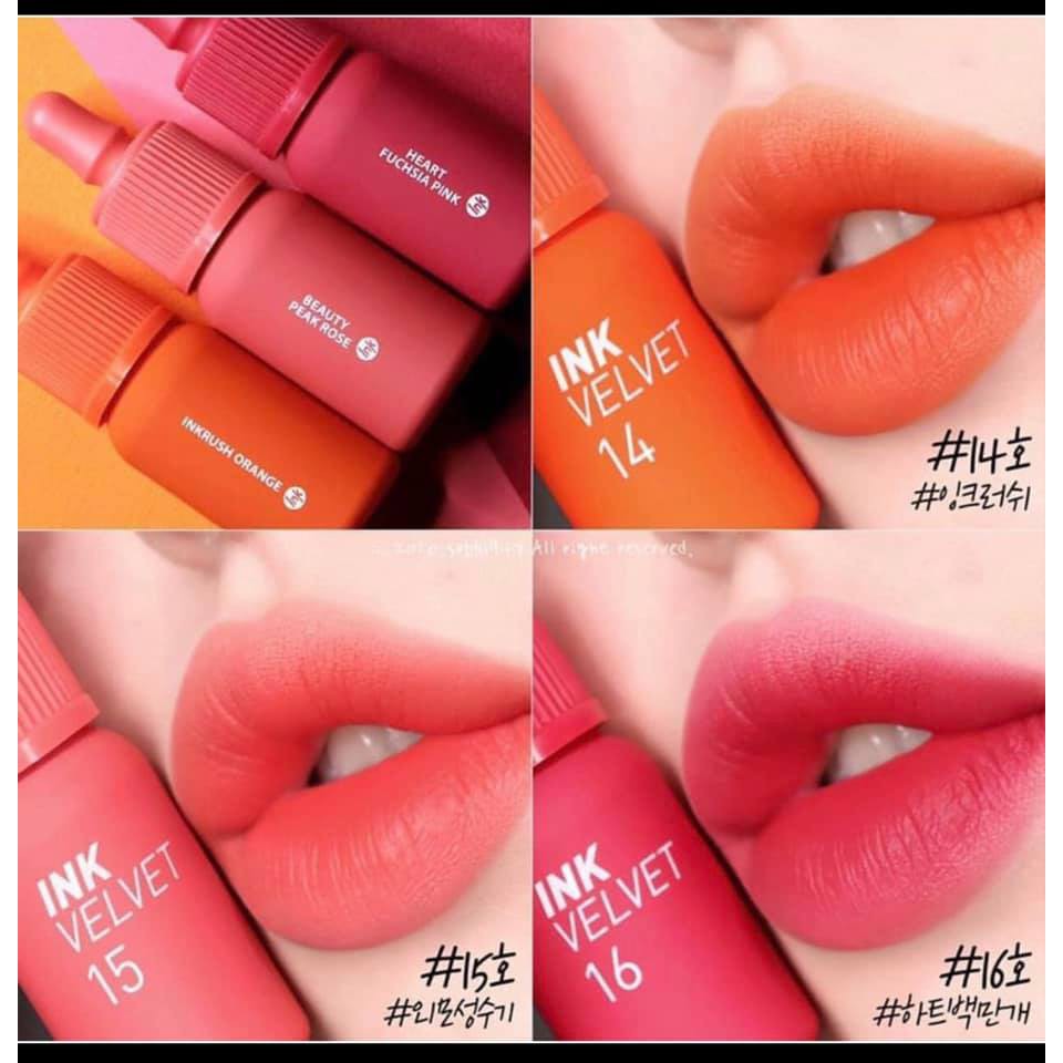 Son kem Peripera Ink velvet mẫu mới 2020 màu 14