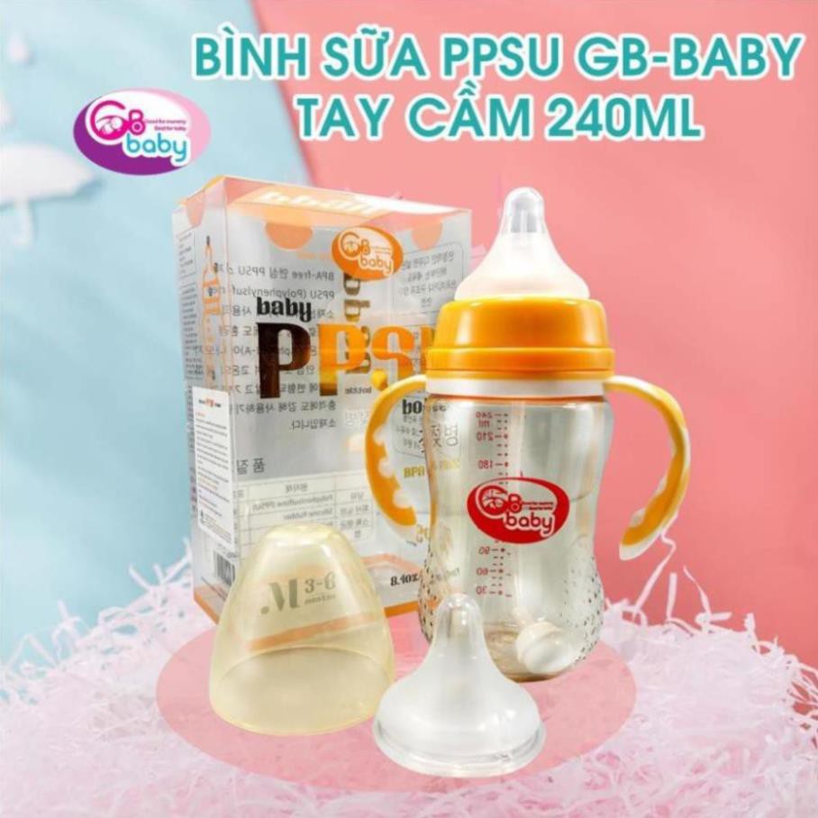 Bình sữa Hàn Quốc PPSU cổ rộng 240ml cho bé