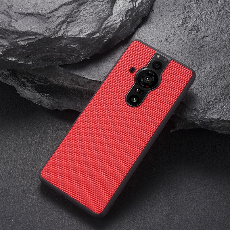 Ốp Điện Thoại Vải Canvas Cứng Chống Dấu Vân Tay Cho Sony Xperia Pro I XperiaPro