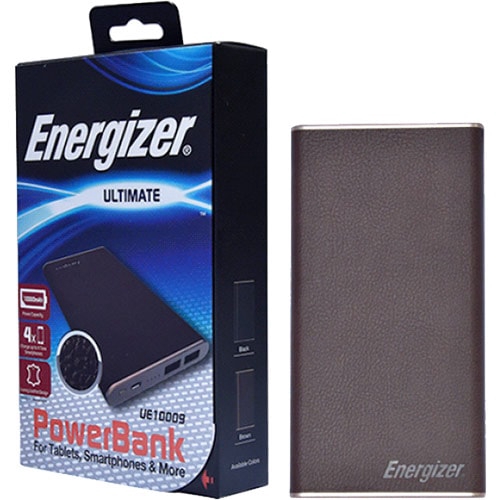 Sạc dự phòng Energizer 10000 mAh (Luxury Leather) UE10009 - Hàng chính hãng