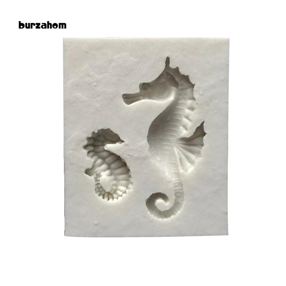 Khuôn silicon làm kẹo đường hình cá ngựa