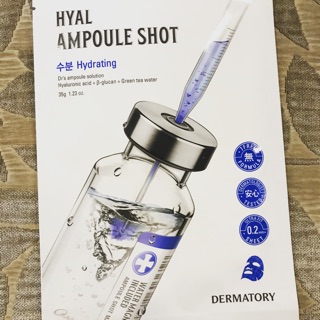 MẶT NẠ GIẤY CẤP ẨM DERMATORY AMPOULE SHOT MASK HYAL