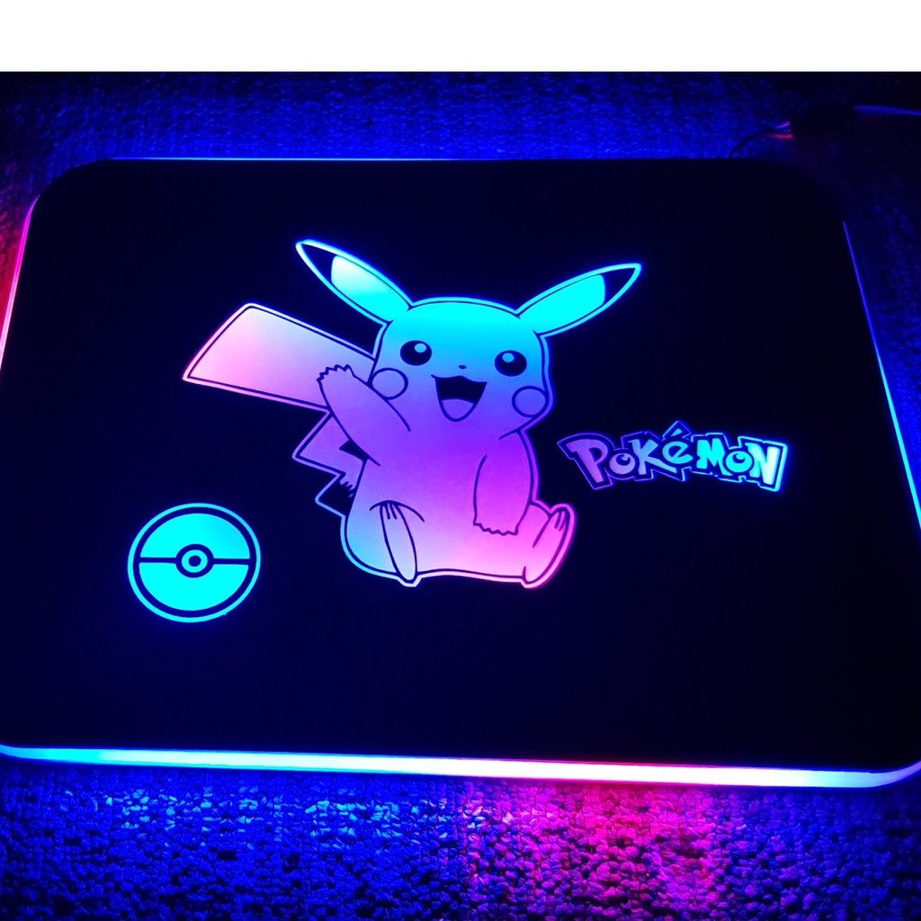 Pad Chuột điện tử ReLIFE Led RGB Pikachu - Pokemon 30x24cm
