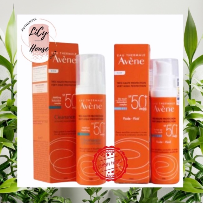 Kem chống nắng AVENE Cleanance / Fluide spf 50+ 50ml - licyhouse