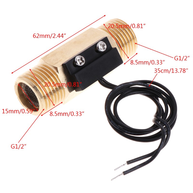Công tắc cảm biến lưu lượng dòng chảy dc 250v g1 / 2 " dn15 70w