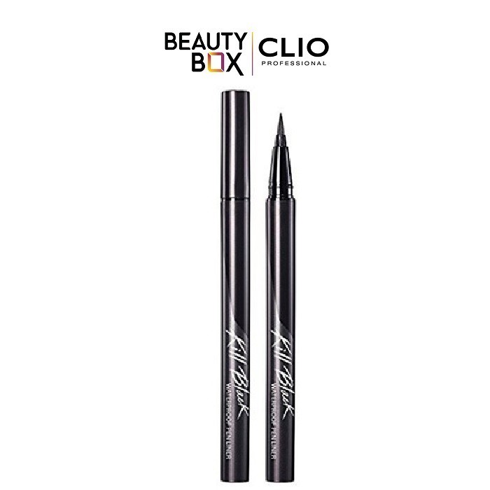 [Mã FMCGM50 - 8% đơn 250K] Viền Mắt Clio Waterproof Brush Liner Kill Black Orignl (H&B) 0.55ml | BigBuy360 - bigbuy360.vn