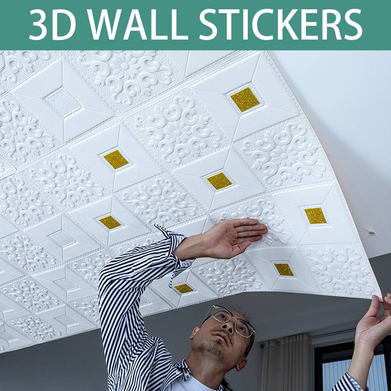 Giấy dán tường 3d tự dính trang trí trần nhà