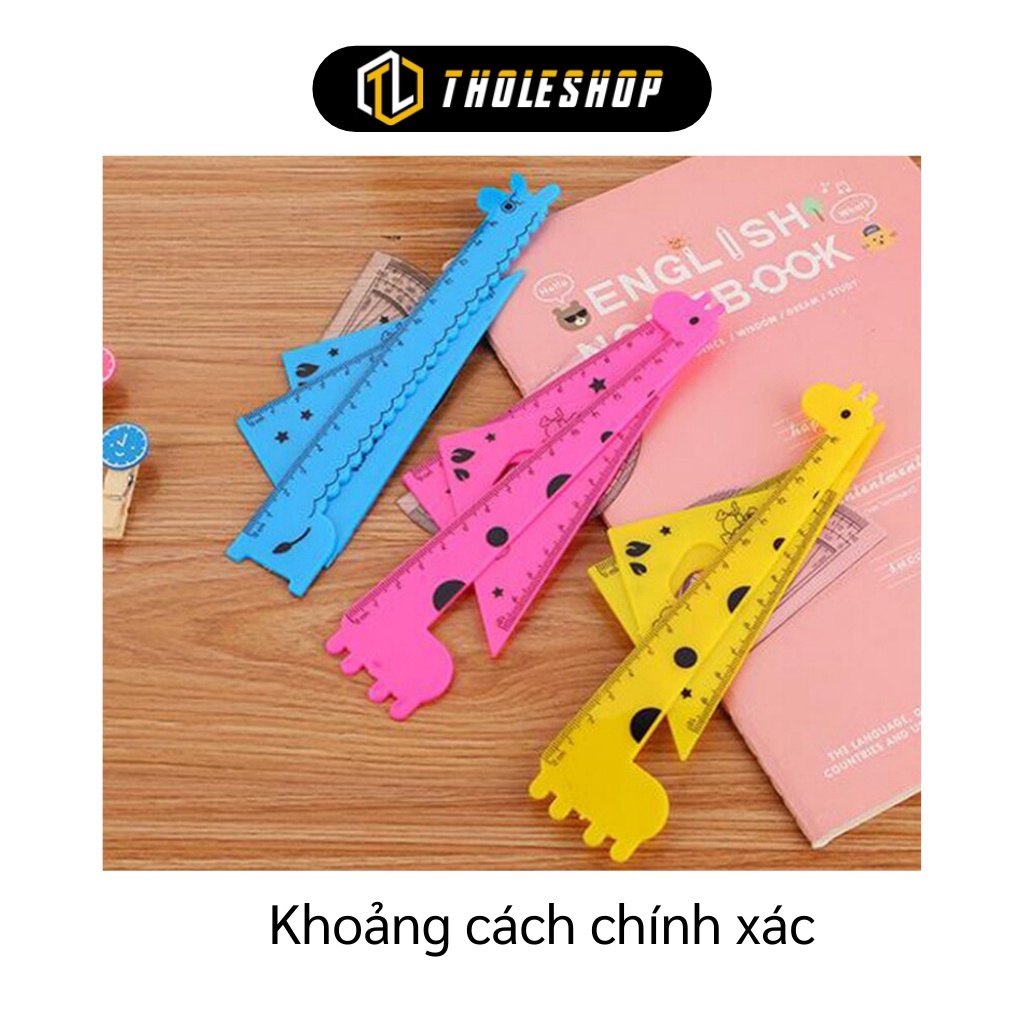 [SGD] Thước Kẻ - Bộ 4 Cây Thước Thẳng 15cm, Eke 45 Độ, Eke 60 Độ, Đo Góc Cho Bé Học 9110