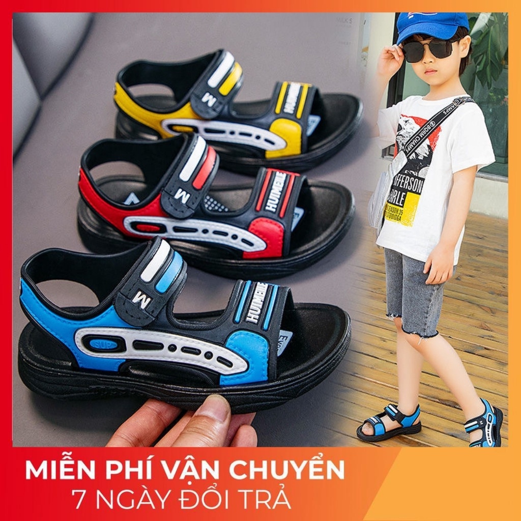 Dép nhựa sandal 3 màu học sinh Quảng Châu cao cấp Size 22-31