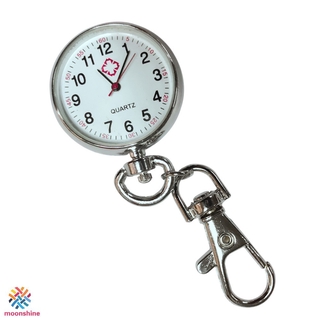 Đồng Hồ Bỏ Túi Bằng Thép Không Gỉ Có Móc Khóa Tiện Dụng
