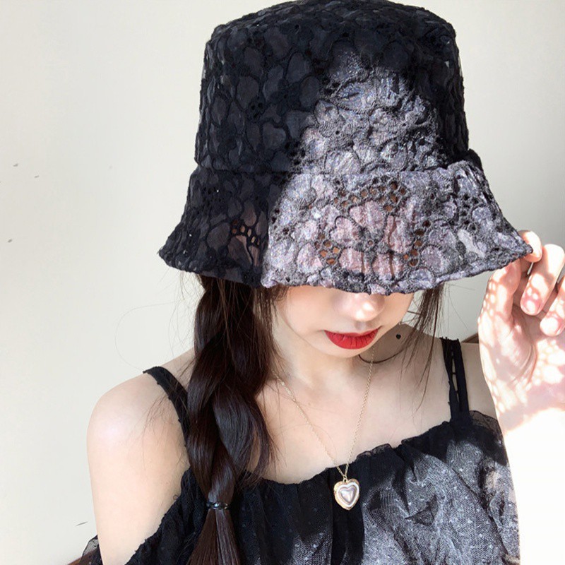 Mũ tai bèo phối ren dễ thương dành cho nữ