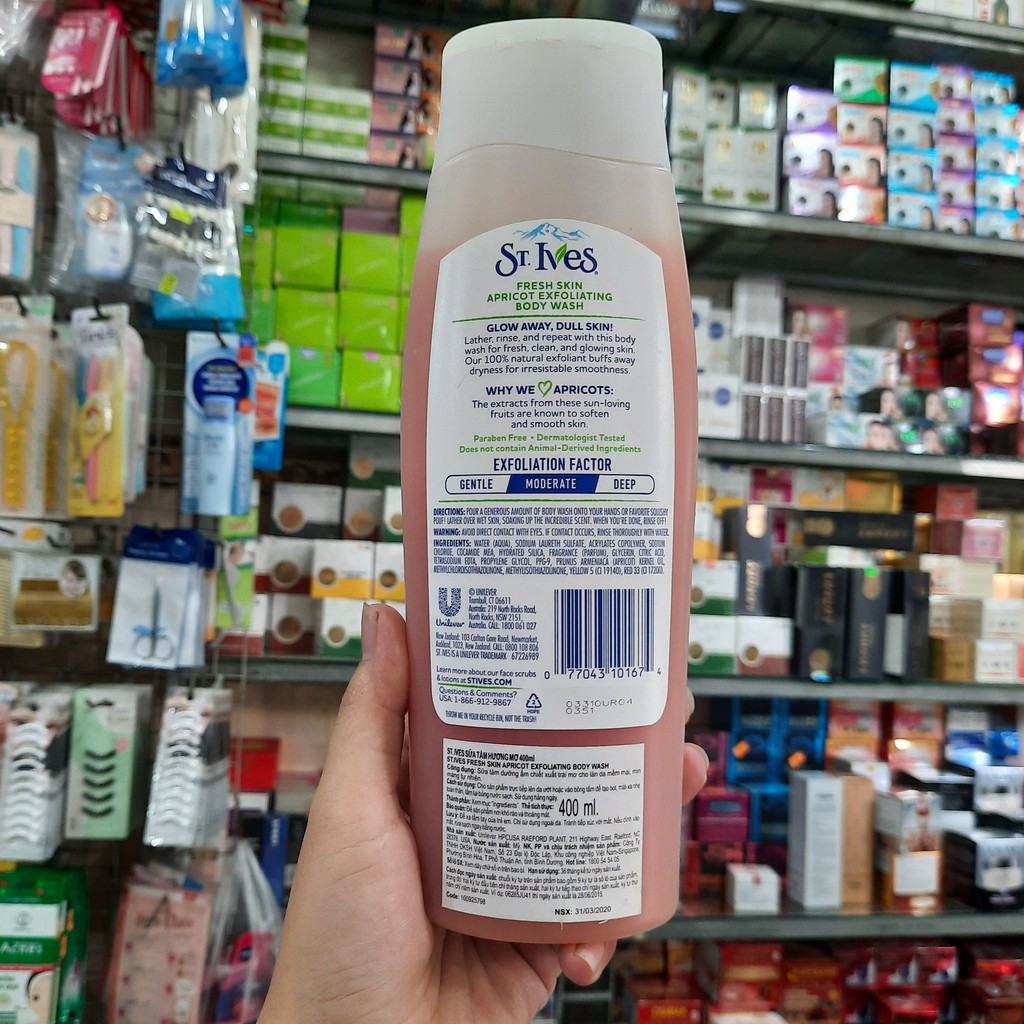 SỮA TẮM ST.IVES HƯƠNG MƠ 400ML