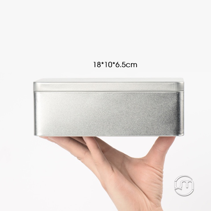 18*10*6.5cm- Hộp thiếc chữ nhật