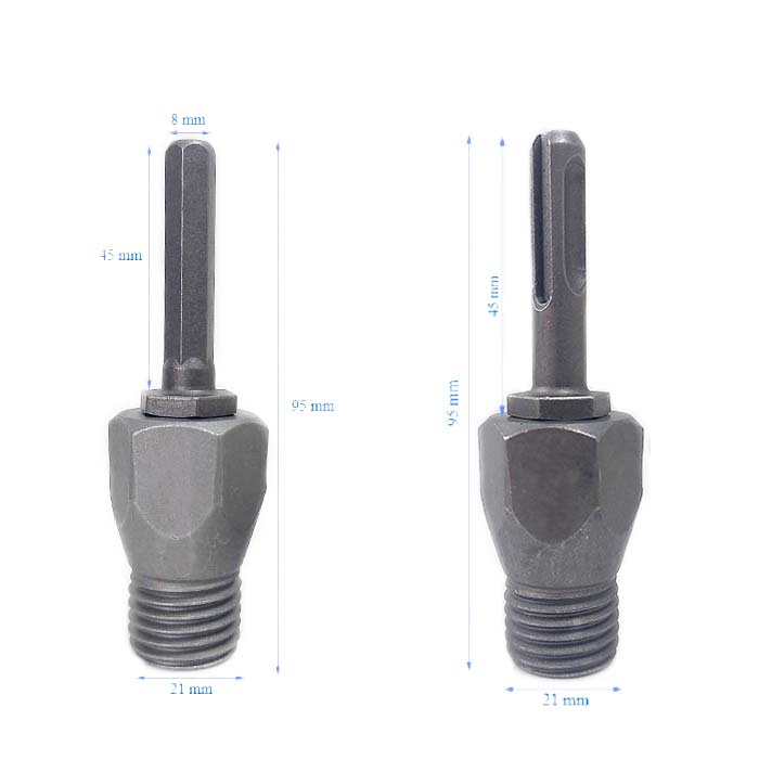 Đầu chuyển mũi khoan rút lõi biến máy khoan bê tông cầm tay thành máy khoan rút lõi khoét lỗ
