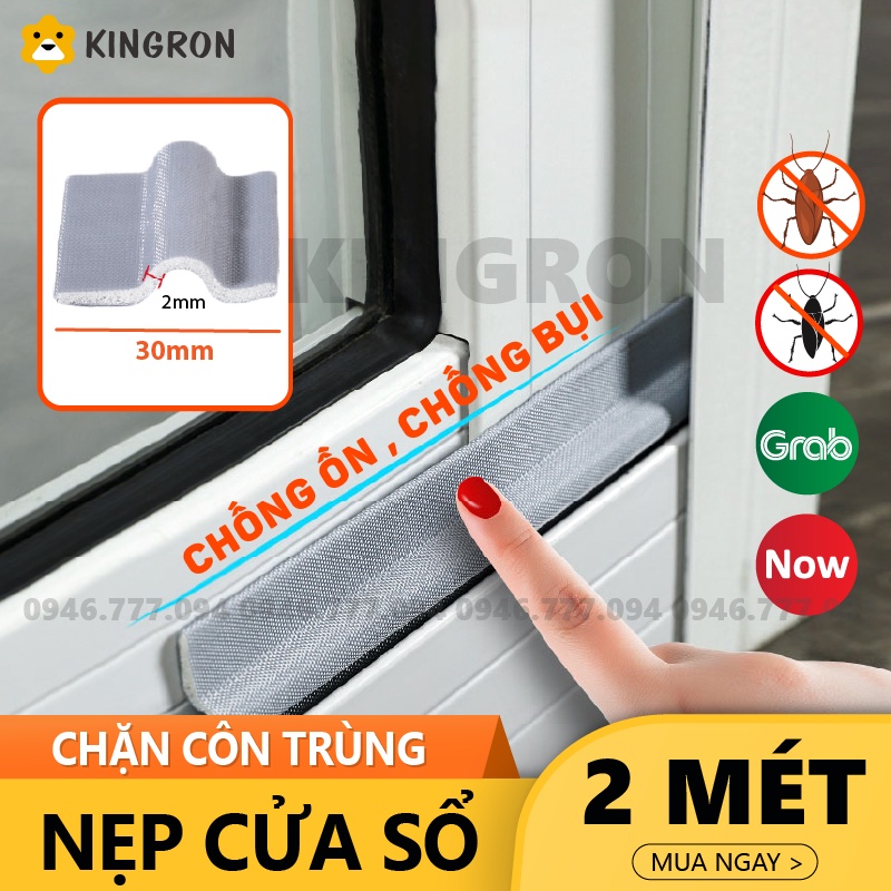 Ron cửa sổ ⭐ Thanh nẹp chặn khe hở KINGRON ngăn côn trùng chống bụi cách âm chống va đập