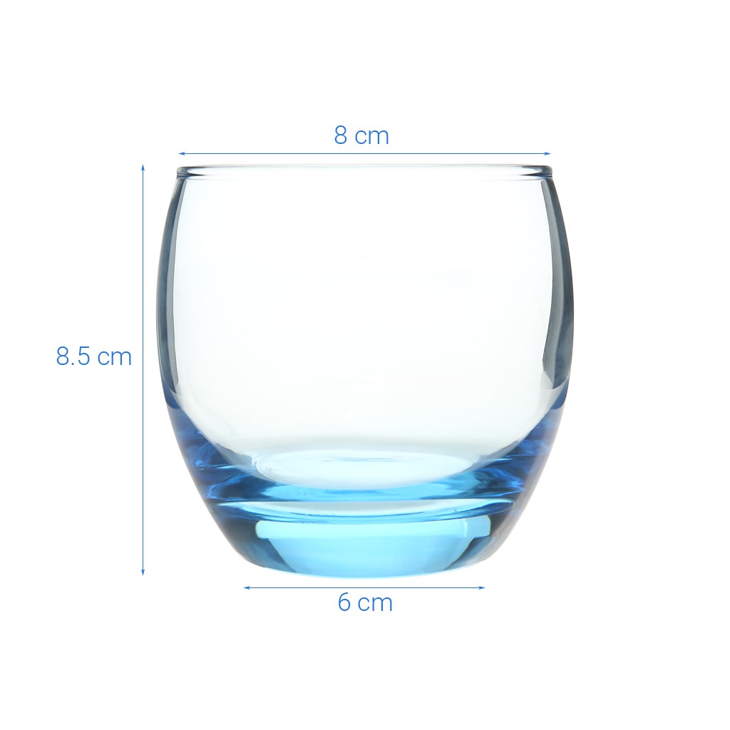Bộ 6 Ly Thủy Tinh Thấp Luminarc Salto Ice Blue J1584 -