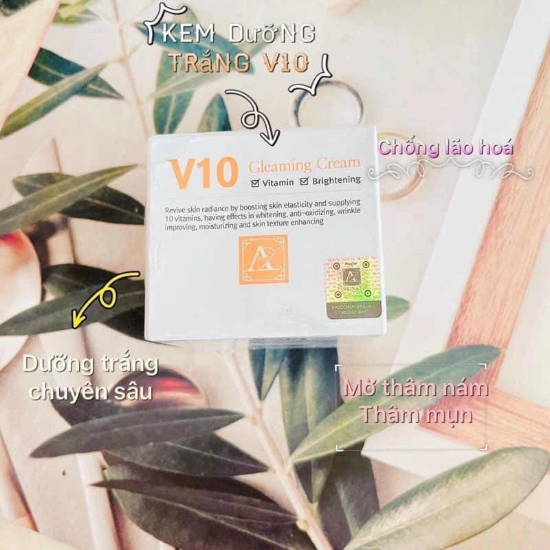 Kem dưỡng trắng da v10 skinaz hàn quốc chính hãng