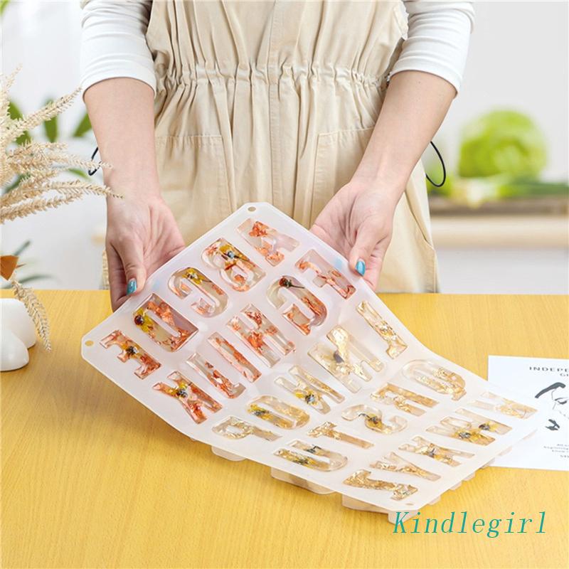 Khuôn Silicone Làm Đồ Thủ Công Hình Chữ Cái Mini