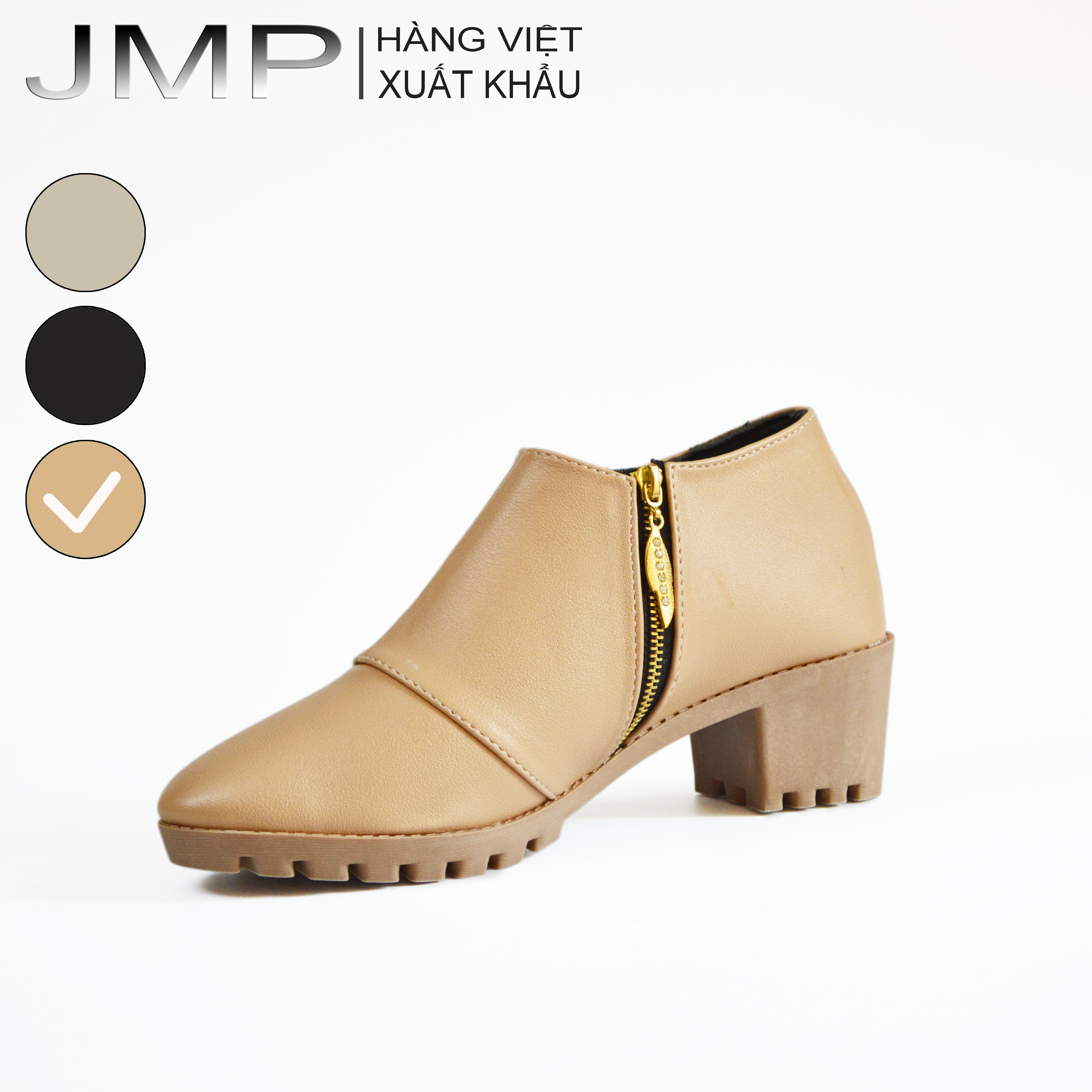 JMP - Giày Boot Cổ Ngắn 5cm Thời Trang - BOT05