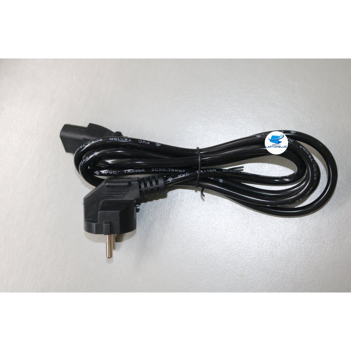 Dây nguồn AC 1.8m, 2 chân tròn, dùng cho máy cấp nguồn, máy tính để bàn PC.